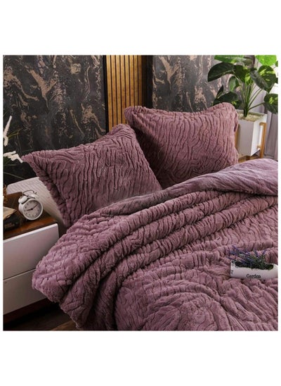 Buy quilt set Spanish fur 3 pieces size 240 x 240 cm model 1619 from Family Bed in Egypt