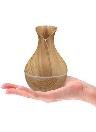 اشتري Hanso Portable Usb Aroma Diffuser - Mini Ultrasonic Humidifier With LED Night Light - Stylish And Super Quiet, 200Ml Capacity, 5V, 3W (Light Brown) في مصر