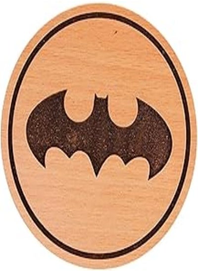 اشتري Laser Crafts Batman Logo Laser Engraved 3.5" Diameter Wooden Coaster في مصر