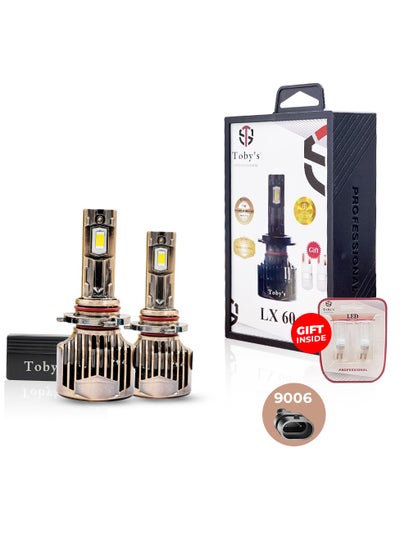 اشتري مجموعة مصابيح LED أصلية تم اختبارها من توبي LX60-9006 بقدرة 120 وات/زوج، زوج 12000 لومن، لون مشرق مع درجة حرارة (6500 كلفن) في الامارات