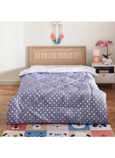 Buy Nora Polka Microfibre Twin Comforter 220 x 160 cm in UAE