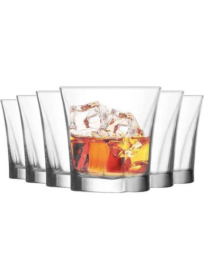 Buy 6 Piece Short Glasses Set 280 Ml-Clear in Egypt