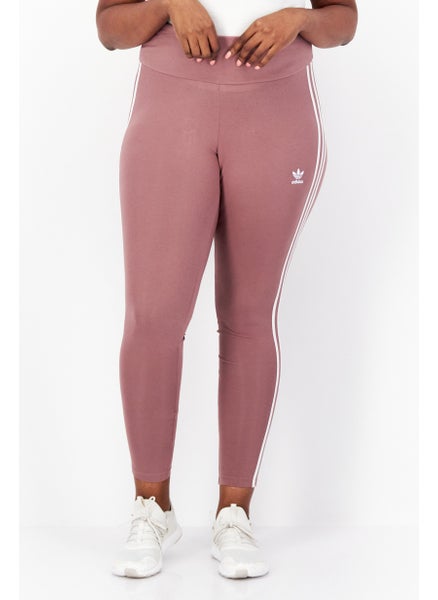 اشتري Women Plus Size Running Sweatpants, Mauve/White في الامارات