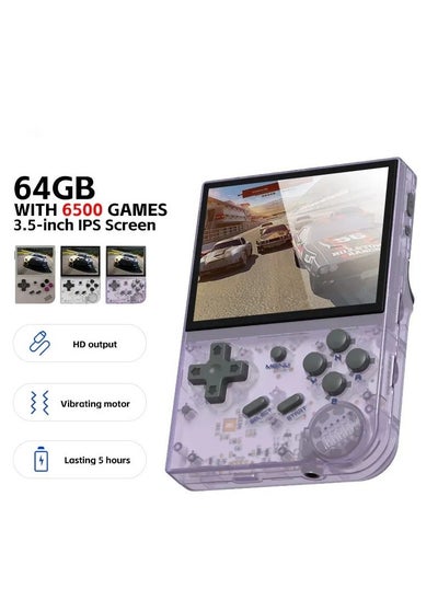 Buy RG35XX Handheld Game Console 3.5 inch IPS Retro Games Consoles Classic Emulator Hand-held Gaming Console Preinstalled Hand Held Video Games System 64GB in UAE