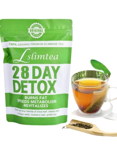 Buy 28-Day Organic Weight Loss Tea: Promotes Fat Digestion and Absorption, Aids Bowel Movement, Supports Stomach Health, Helps Digestion, Reduces Accumulation of Abdominal Fat in Saudi Arabia