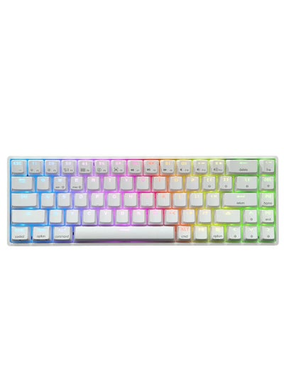 Buy SKYLOONG SK68 Mechanical Gaming Keyboard – Gateron Optical Yellow Switch (White) in Egypt