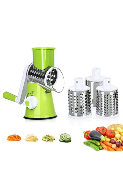 Buy Portable 3-in-1 vegetable slicer set for fruits, vegetables, cheese and nuts in Saudi Arabia