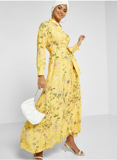 Buy Floral Print Dress in Saudi Arabia