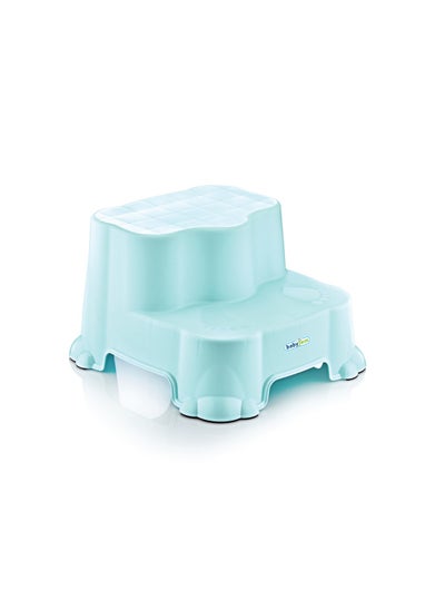 اشتري Kids 2 Step Stool With Non-Slip Feet - Blue, 3+ Years في الامارات