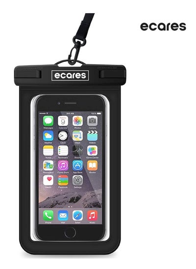 Buy ECARES® Mobile Waterproof Case, Touchscreen Functionality, Waterproof Pouch, Cellphone Dry Bag, Waterproof Cell Phone Case, Drift Diving Swimming Waterproof Bag, for all Smart Cellphones upto 7” in UAE