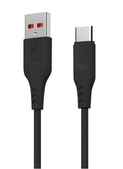 Buy Type-C Charging Cable 2.4A 1 Meter Black in Saudi Arabia