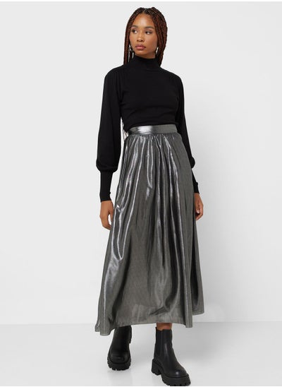 اشتري High Waist Pleated Skirt في السعودية