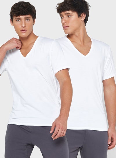 Buy Essential V Neck T-Shirt in UAE