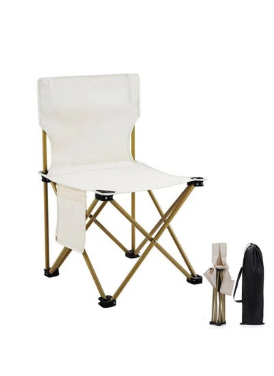 Buy Outdoor Camping Chair Folding Chairs with Carry Bag Lightweight seat Portable Chair for Camping, Hiking,Fishing, Beach, BBQ and Picnics in UAE