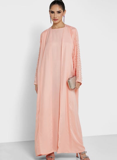 Buy Embellished Detail Abaya With Inner & Sheila in Saudi Arabia