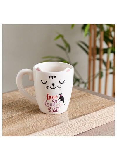 Buy Cypher Cat Ceramic Mug 400 ml in UAE