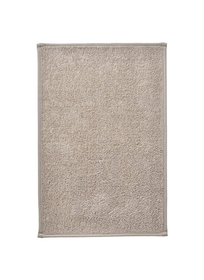 Buy Bath mat light grey-beige 40x60 cm in Saudi Arabia