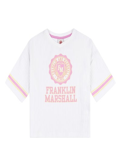 Buy Franklin and Marshall V Neck Cropped T Shirt in Saudi Arabia