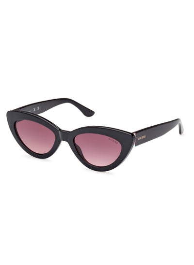 Buy Women's UV Protection Cat Eye Shape Sunglasses - GU790501T52 - Lens Size: 52 Mm - Shiny Black in UAE