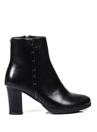 Buy Women's high block heeled pointed toe ankle boots in Egypt