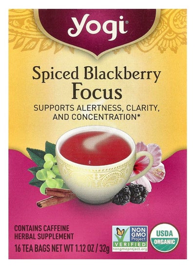 اشتري Spiced Blackberry Focus 16 Tea Bags 1.12 oz (32 g) في الامارات