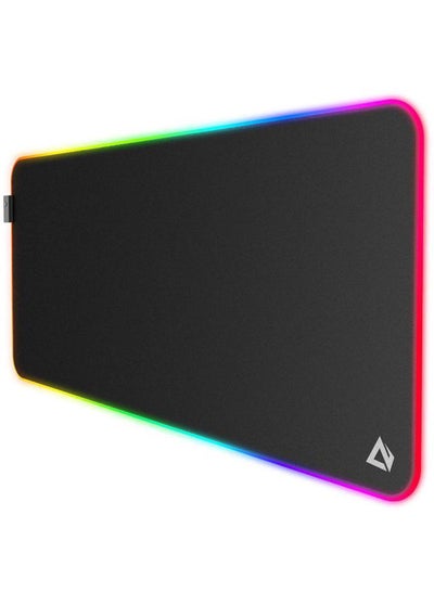 Buy RGB Gaming Mouse Pad Large XXL (900 X 400 X 4 MM) Thick Extended Mouse Mat Non-Slip Spill-Resistant Desk Pad with Special-Textured Surface, Anti-Fray Stitched Edges for Keyboard, PC in Egypt