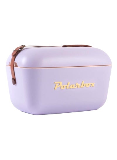 Buy Lightweight Durable Cooler Box with Adjustable Leather Strap Lilac and Yellow 20 L 8436582992129 in Saudi Arabia