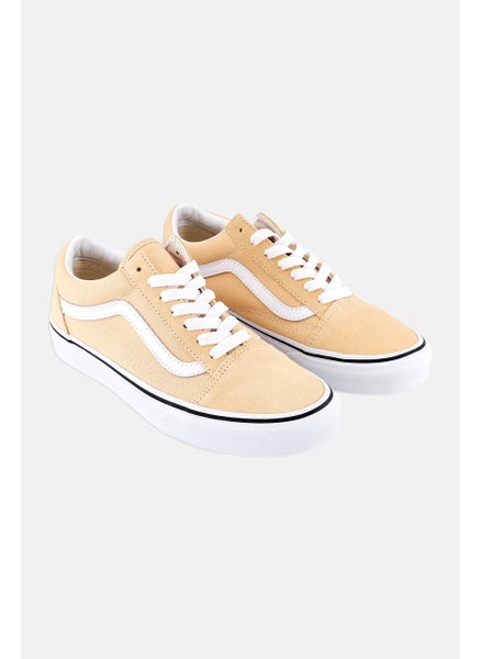 Buy Men Old Skool Lace Up Shoes, Peach/White in UAE