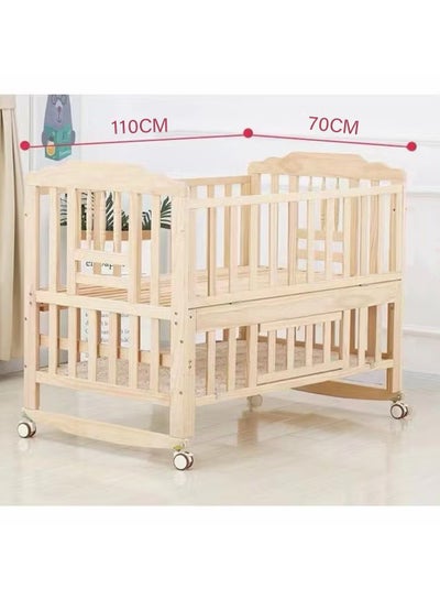 Buy Multifunctional Wooden Baby Crib and Children Bed in Saudi Arabia