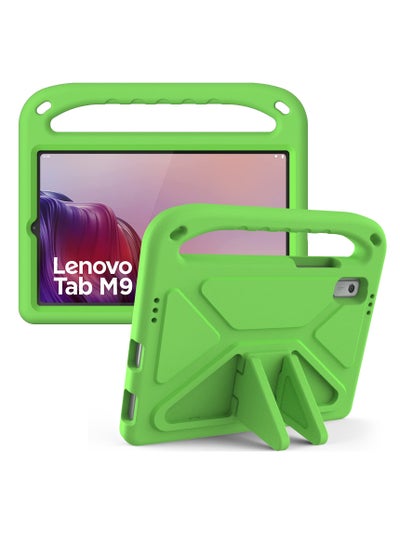 اشتري غطاء للأطفال متوافق مع تابلت Lenovo Tab M9 9.0 بوصة 2023 (TB-310FU/TB-310XU)، خفيف الوزن ومقاوم للصدمات مع مقبض وحامل صديق للأطفال، غطاء حماية EV A لتابلت في السعودية