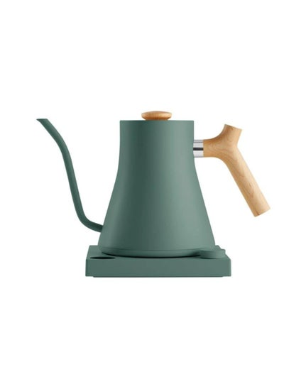 Buy Fellow Stagg EKG Electric Coffee Kettle 900 ml 1200W Smoke Green And Maple Wooden Handle in UAE