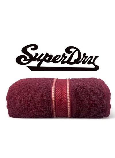 Buy Super Dry And Ultra Absorbent Bath Towel 450GSM - Quick Dry Towel For Bathroom, Pool, Beach (70x140cm) Maroon in Saudi Arabia