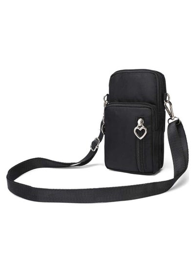 Buy Cotton Woven Style Small Phone Bag Cellphone Case Crossbody Pouch Shoulder for iPhone 11 Pro Max Samsung Galaxy S10 Plus in Saudi Arabia