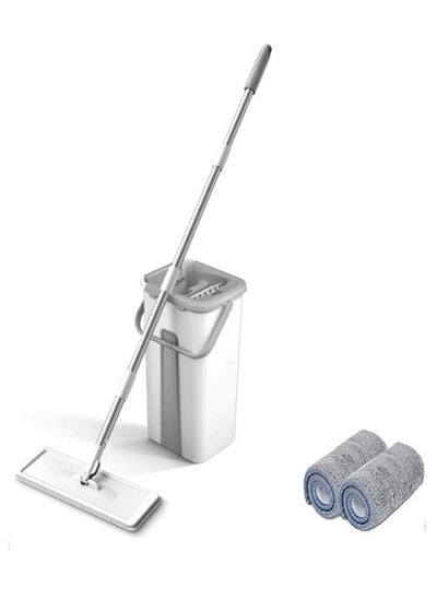 Buy Microfiber Flat Mop And Bucket System With Pad in Saudi Arabia