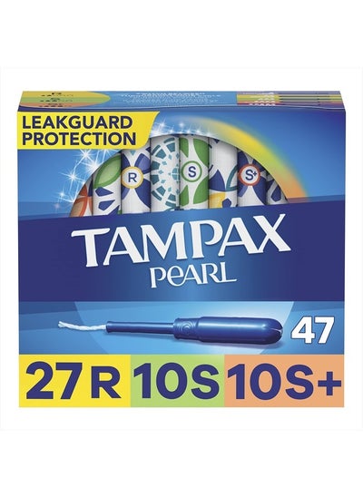 اشتري Pearl Tampons Multi Pack, with LeakGuard Braid, Regular/Super/Super Plus Absorbency, Unscented, 47 Count في الامارات