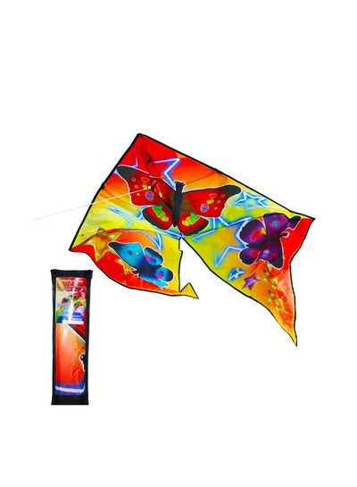 اشتري Single Line Big Beautiful Kite Outdoor Flying 1.5 m 1 String Line with Handle Winder Storage Bag Pack and Go Kite Toys Sport Easy to Fly for Kids Adults في الامارات