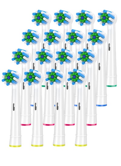 Buy Replacement Brush Heads Fit for Braun Oral b, Compatible with Oral-B Pro 1000/2000/3000/5000/6000 Smart and Genius Electric Toothbrush, 16 Pcs in Saudi Arabia