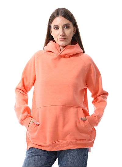 Buy Kangaroo Pockets Hoodie_Salmon Pink in Egypt