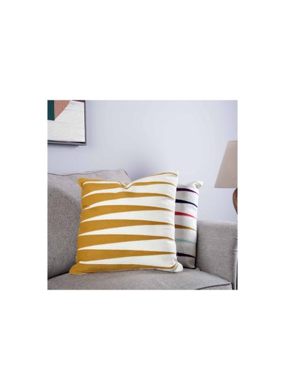 Buy Irving Filled Cushion 45x45cm-ochre in UAE