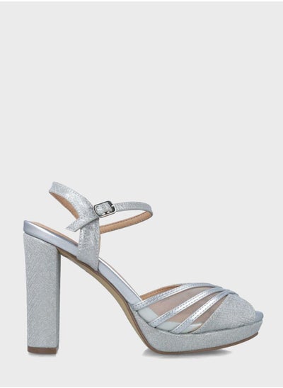 Buy Peep Toe Ankle Strap High Heel Sandals in Saudi Arabia