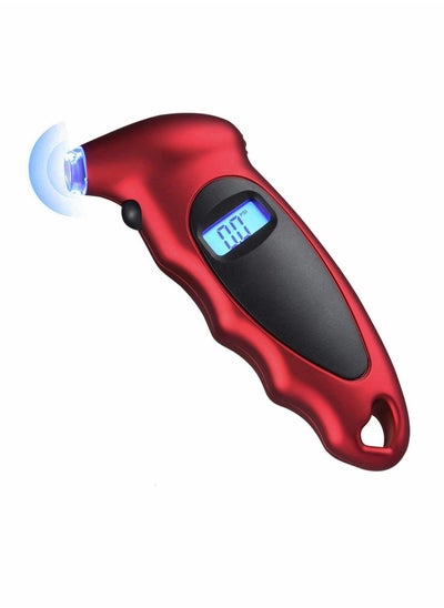 اشتري Portable Digital Tyre Pressure Gauge Accurate 150 PSI 4 Ranges with Backlight LCD Display for Cars Bikes Motorcycles في السعودية