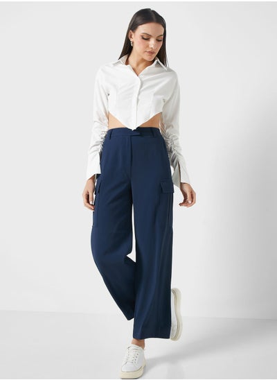 Buy High Waist Wide Leg Pants in UAE