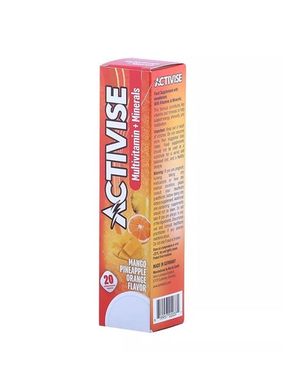 Buy Activise Multivitamins + Minerals Effervescent Tab 20's in UAE