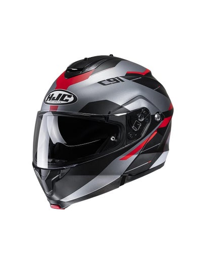 اشتري HJC C91 Karan Men's Street Motorcycle Helmet في الامارات