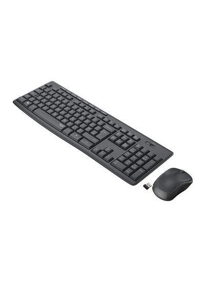 اشتري Silent Wireless Keyboard and Mouse Combo, 10m Wifi Range, 2.4GHz Wireless, Nano USB Receiver, Silent Touch Technology,English-Arabic Layout في السعودية