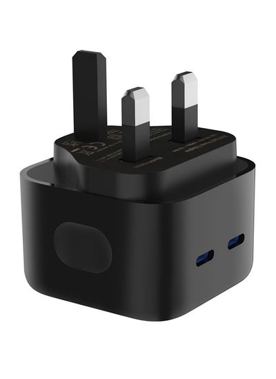 Buy 35W Dual USB C PD GaN Charger Plug Fast Charging Adapter Compatible with Macbook Air/iPhone 14/14 Plus/14 Pro/14 Pro Max/13 Pro/13 Pro Max/13/12/11 Black in Saudi Arabia