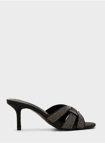 Buy Diamante Detail Mule Sandal in UAE