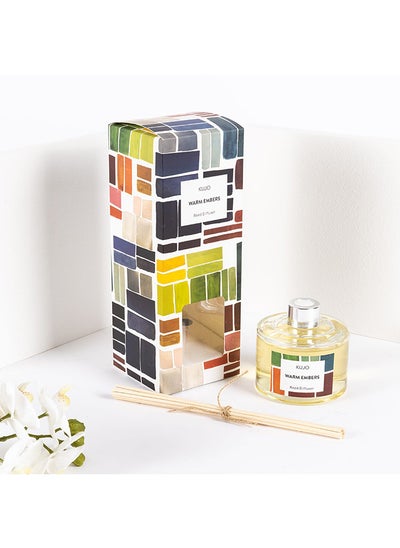 اشتري Kujo Warm Embers Reed Diffuser Set, Beige - 200ml في الامارات