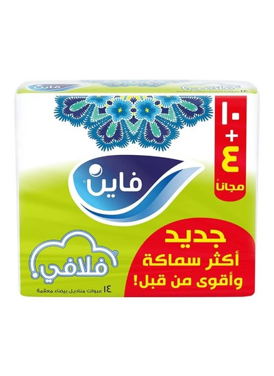 Buy Fine Fluffy Facial Tissue Soft,130 Sheets ,10+4 Free in Saudi Arabia