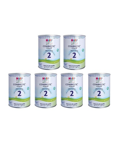 Buy Hipp Milk Stage 2 BABY Follow-On Formula From 6 to 12 Months 800grams Pack of 6 in UAE